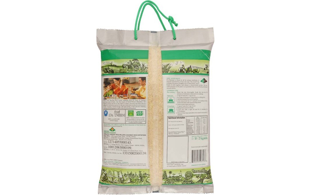 India Gate Basmati Rice Dubar    Pack  5 kilogram
